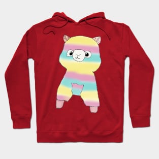 Rainbow Alpaca - Pink Hoodie